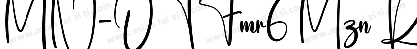 MN-OTFmr6 Mzn Regular字体转换